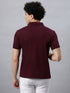 Classic Comfort: Men's 100% Cotton Polo T-shirt Maroon
